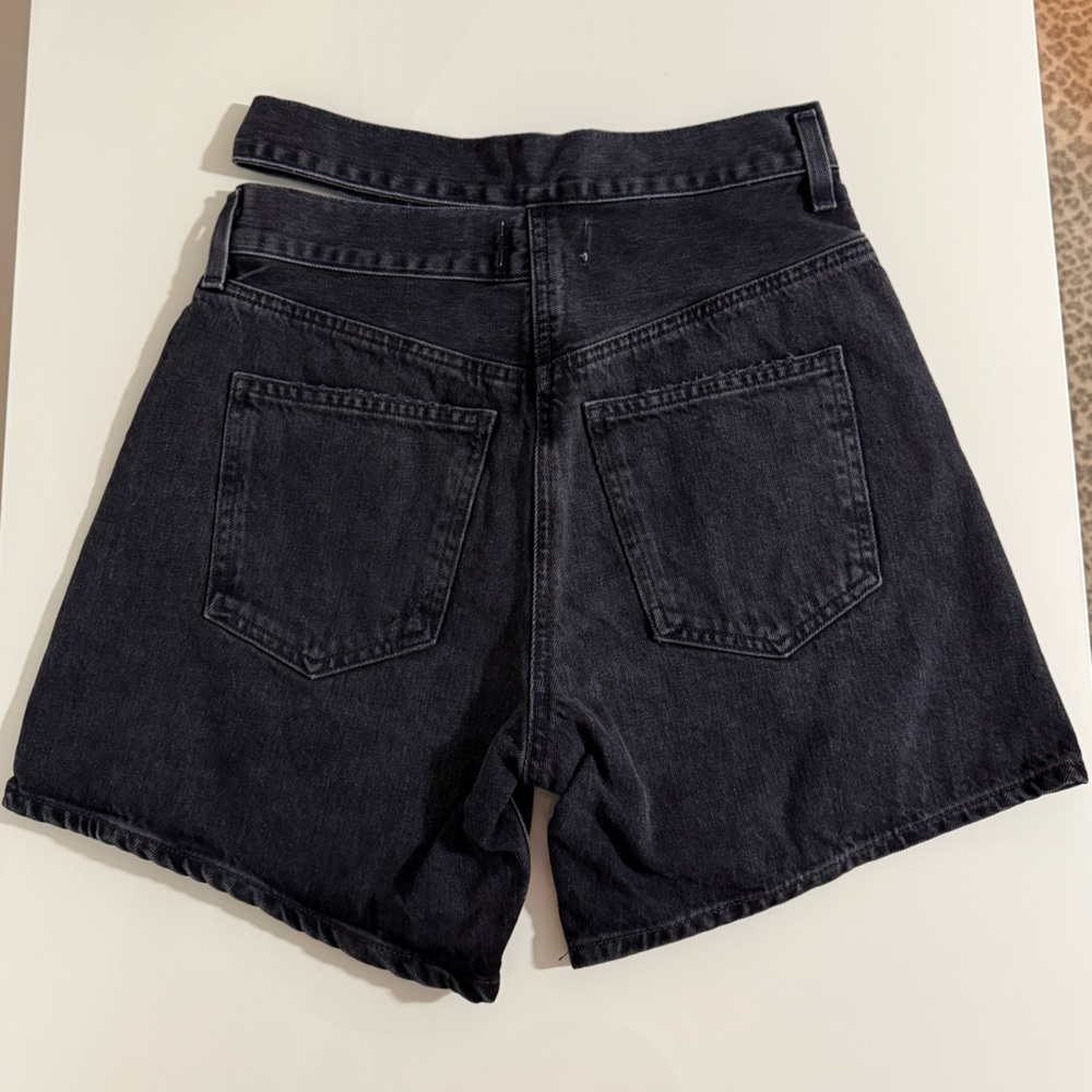NWOT AGOLDE Broken Waistband Shorts - Picture 9 of 10